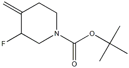 tert-butyl 3-fluoro-4-Methylenepiperidine-1-carboxylate 结构式