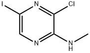 3-氯-5-碘-2-甲胺基吡嗪 结构式