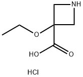 3-Ethoxyazetidine-3-carboxylic acid hydrochloride 结构式