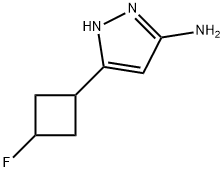 5-(3-Fluoro-cyclobutyl)-1H-pyrazol-3-ylaMine 结构式