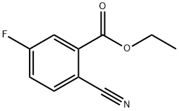2-氰基-5-氟苯甲酸乙酯 结构式