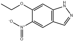 5-硝基-6-乙氧基-1H-吲唑 结构式