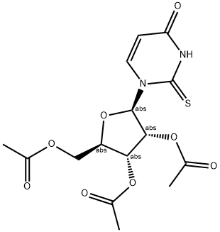 2',3',5'-Tri-O-acetyl-2-thiouridine 结构式