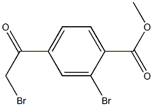 Methyl 2-broMo-4-(2-broMoacetyl)benzoate 结构式