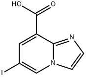 6-碘咪唑并(1,2-A)吡啶-8-甲酸 结构式