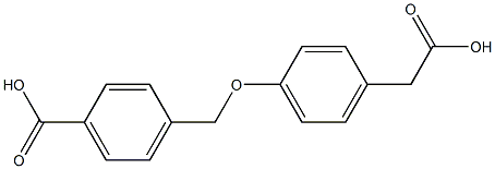 4-((4-(CarboxyMethyl)phenoxy)Methyl)benzoic acid 结构式