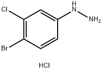 (4-溴-3-氯苯基)肼盐酸 结构式