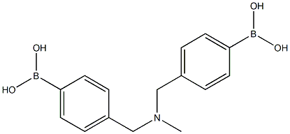 (((甲基氮烷二基)二(亚甲基))二(4,1-亚苯基))二硼酸 结构式