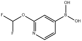 2-(difluoroMethoxy)pyridin-4-ylboronic acid 结构式