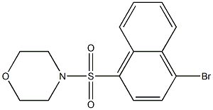 4-((4-溴萘-1-基)磺酰)吗啉 结构式