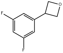 3-(3,5-二氟苯基)氧杂环丁烷 结构式