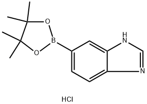 6-(4,4,5,5-四甲基-1,3,2-二硼戊环-2-基)-1H-苯并[D]咪唑盐酸 结构式