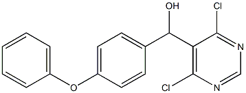 (4,6-dichloropyriMidin-5-yl)(4-phenoxyphenyl)Methanol 结构式