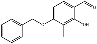 4-(苄氧基)-2-羟基-3-甲基苯甲醛 结构式