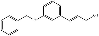 3-苄氧基肉桂醇 结构式