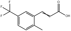 2-甲基-5-(三氟甲基)肉桂酸 结构式