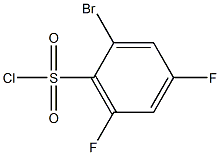 2-溴-4,6-二氟苯-1-磺酰氯化 结构式