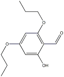 2-羟基-4,6-二丙氧基苯甲醛 结构式