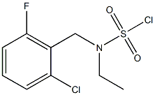 (2-chloro-6-fluorobenzyl)(ethyl)sulfaMoyl chloride 结构式