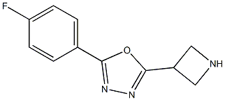 2-Azetidin-3-yl-5-(4-fluoro-phenyl)-[1,3,4]oxadiazole 结构式