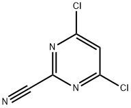 4,6-二氯嘧啶-2-甲腈 结构式