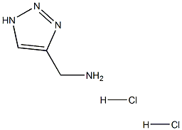 (1H-1,2,3-三唑-4-基)甲胺二盐酸 结构式