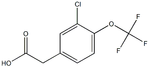 2-(3-chloro-4-(trifluoroMethoxy)phenyl)acetic acid 结构式
