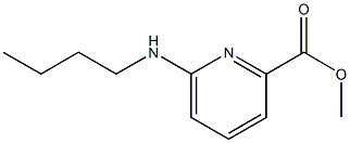 6-正丁氨基吡啶-2-甲酸甲酯 结构式