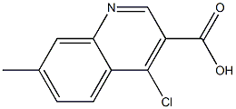 4-Chloro-7-Methylquinoline-3-carboxylic acid 结构式