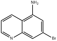 7-溴喹啉-5-胺 结构式