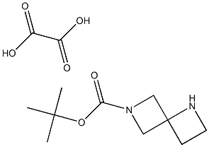 tert-butyl 1,6-diazaspiro[3.3]heptane-6-carboxylate oxalate 结构式