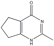 2-Methyl-1,5,6,7-tetrahydro-cyclopentapyriMidin-4-one 结构式