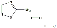 1,2,4-噻二唑-5-胺二盐酸盐 结构式