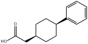 2-((1S,4S)-4-苯基环己基)乙酸 结构式