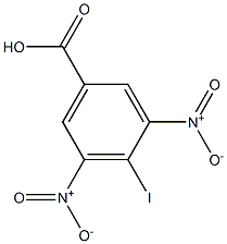 3,5-二硝基-4-碘苯甲酸 结构式