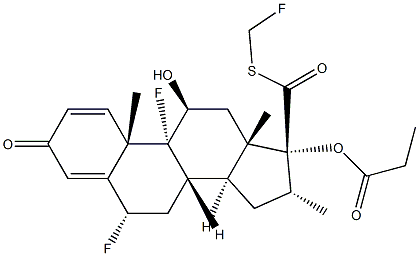 丙酸氟替卡松杂质 结构式