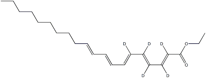 二十碳五烯酸乙酯ESTER-D5 结构式