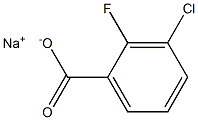 2-氟-3-氯苯甲酸钠 结构式