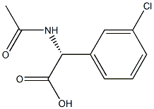 (R)-N-乙酰基-间氯苯甘氨酸 结构式