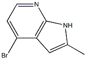 2-甲基-4-溴-7-氮杂吲哚 结构式