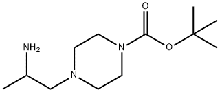 4-(2-AMino-propyl)-piperazine-1-carboxylic acid tert-butyl ester 结构式