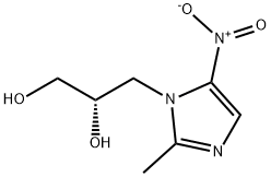 1-(2,3-二羟丙基)-2-甲基-5-硝基咪唑 结构式