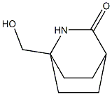 1-HYDROXYMETHYL-3-OXO-2-AZABICYCLO[2,2,2]OCTANE 结构式