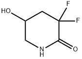 3,3-difluoro-5-hydroxypiperidin-2-one 结构式