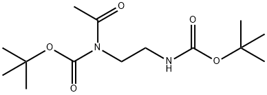 tert-butyl (2-N-Boc-2-acetaMidoethyl)carbaMate 结构式