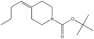 tert-butyl 4-butylidenepiperidine-1-carboxylate 结构式