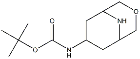 exo-7-(Boc-aMino)-3-oxa-9-aza-bicyclo[3.3.1]nonane 结构式