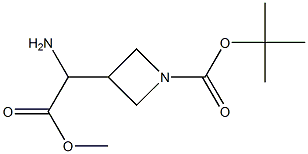 3-(1-氨基-2-甲氧基-2-氧代乙基)氮杂环丁烷-1-羧酸叔丁酯 结构式