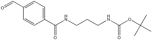 tert-butyl (3-(4-forMylbenzaMido)propyl)carbaMate 结构式