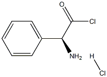 (R)-(-)-2-苯甘氨酸酰氯盐酸盐 结构式
